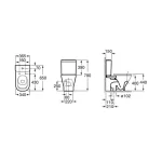 Roca GAP Square monoblok WC šolja sa Soft Close WC daskom Roca GAP Square monoblok WC šolja sa Soft Close WC daskom