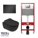 Ugradni vodokotlić TECE + Mat Crna tipka + Zero Crna WC šolja Ugradni vodokotlić TECE + Mat Crna tipka + Zero Crna WC šolja