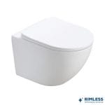 WC šolja Konzolna Perla sa Slim Soft Close daskom Bela WC šolja Konzolna Perla sa Slim Soft Close daskom Bela