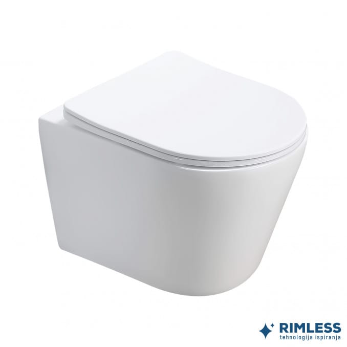 WC šolja Konzolna Pure sa Slim Soft Close daskom Bela WC šolja Konzolna Pure sa Slim Soft Close daskom Bela