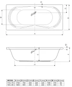 Aquaestil Kada za kupatilo AMALFI 180×80 Ugradna Aquaestil Kada za kupatilo AMALFI 180×80 Ugradna