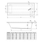Aquaestil Kada za kupatilo COMO 150×70 Ugradna Aquaestil Kada za kupatilo COMO 150×70 Ugradna