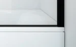 Paravan za kadu Titan II 114x140 BLACK