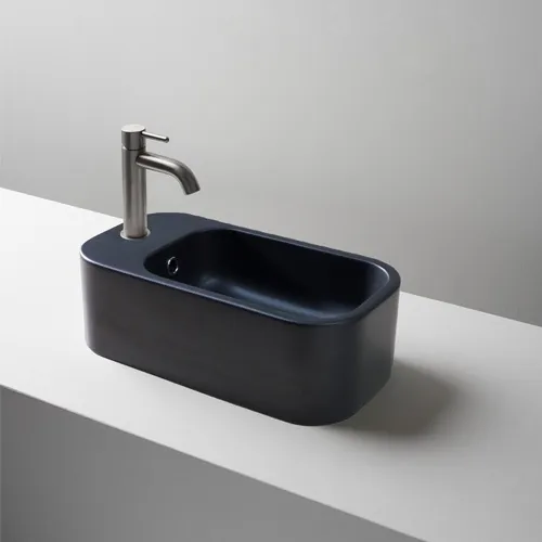 AXA Lavabo zidni-nadgradni Mini Cosa Crni Mat 48x25