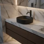 AXA Nadgradni Lavabo Wild Crni Mat 45x45 AXA Nadgradni Lavabo Wild Crni Mat 45x45