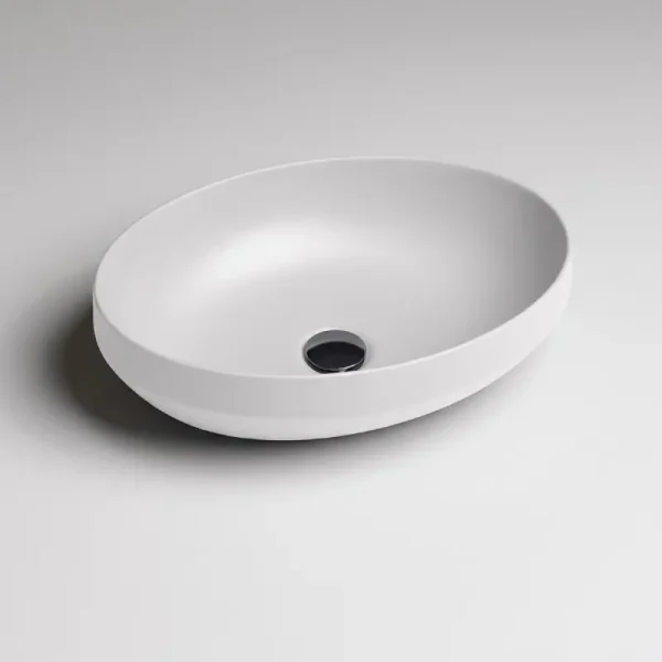 AXA Nadgradni ovalni Lavabo Decus 50x35 - Beli Mat