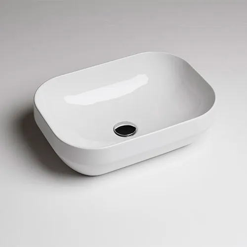 AXA Nadgradni četvrtasti Lavabo Decus 50x35 - Beli Sjaj