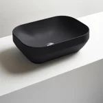 AXA Nadgradni četvrtasti Lavabo Decus 50×35 – Crni Mat AXA Nadgradni četvrtasti Lavabo Decus 50×35 – Crni Mat