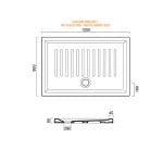 Catalano tuš kade keramičke 80x120 H6