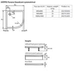 Huppe Purano Tuš Kada R80 polukružna Huppe Purano Tuš Kada R80 polukružna