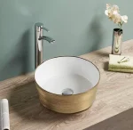 Rubicer nadgradni lavabo fi 36 Zlato-Beli