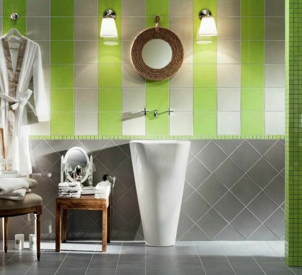 ZELENA keramička pločica 20x20 - sjajna glazura