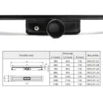 Tuš kanalica Crna ACO BlackLine - 58,5 cm Tuš kanalica Crna ACO BlackLine - 58,5 cm