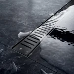 Crna Tuš Kanalica ALCA APZ10-550 BLACK - KOMPLET