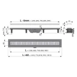 ALCA Tuš Kanalica APZ10-550 KOMPLET