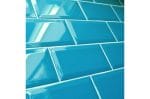 Metro pločice AQUA BLUE Biselado Brillo 10x20