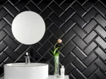 Metro pločice NEGRO Biselado Matte 10x20 - MAT Metro pločice NEGRO Biselado Matte 10x20 - MAT