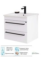 Lavabo sa ormarićem NEW ATRIA Black&White 65x46 cm