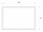 LED Ogledalo za Kupatilo FRAME Black 100x70 cm LED Ogledalo za Kupatilo FRAME Black 100x70 cm