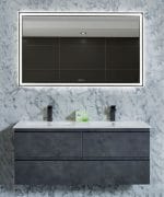 LED Ogledalo za Kupatilo FRAME Black 100x70 cm LED Ogledalo za Kupatilo FRAME Black 100x70 cm