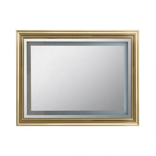LED Ogledalo za Kupatilo FRAME Gold 100x76 cm