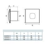 CATA Ventilator za kupatilo Silentis 12 Inox
