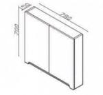 Ogledalo sa ormarićem ENJOY 80 Atlantis