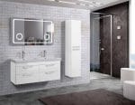 Dupli Lavabo sa Ormarićem EFES White 120x46 cm Dupli Lavabo sa Ormarićem EFES White 120x46 cm