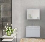 Lavabo sa Ormarićem MARS White 80x46 cm