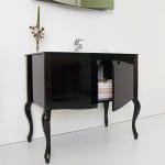 Lavabo sa ormarićem RUSTIK Black 94x59 cm