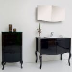 Lavabo sa ormarićem RUSTIK Black 94x59 cm