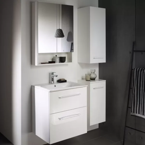 Ogledalo sa Ormarićem GEBERIT Selnova Square 60 cm White