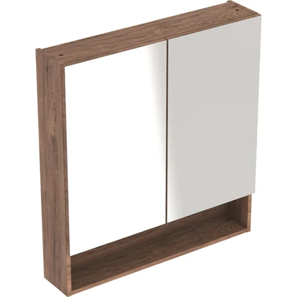 Ogledalo sa Ormarićem GEBERIT Selnova Square Orah 80 cm