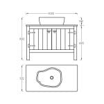 Lavabo sa ormarićem PARADISO 102x52 cm
