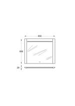 LED Ogledalo za kupatilo GRACE 85 cm