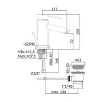 Baterija za lavabo BERRY