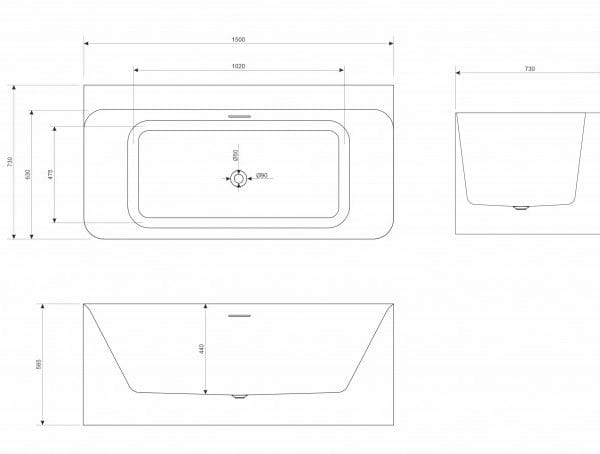 Samostojeća kada HEDY 150x73