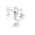 Baterija za lavabo EUROCUBE