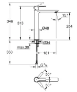 GROHE Baterija za Lavabo LINEARE GROHE Baterija za Lavabo LINEARE