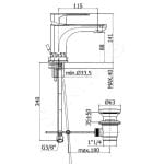 Baterija za lavabo SLY