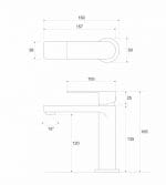 Baterija za Lavabo Copen Nook Hrom