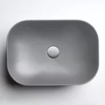 AXA nadgradni četvrtasti lavabo Decus 60×35 – Sivi Mat AXA nadgradni četvrtasti lavabo Decus 60×35 – Sivi Mat