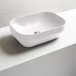 AXA Nadgradni četvrtasti Lavabo Decus 50x35 - Beli Mat