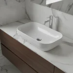 AXA Nadgradni četvrtasti Lavabo Decus 60x35 - Beli Sjaj AXA Nadgradni četvrtasti Lavabo Decus 60x35 - Beli Sjaj