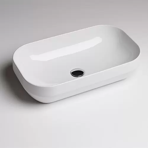 AXA Nadgradni četvrtasti Lavabo Decus 60x35 - Beli Sjaj