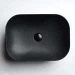 AXA Nadgradni četvrtasti Lavabo Decus 60×35 – Crni Mat AXA Nadgradni četvrtasti Lavabo Decus 60×35 – Crni Mat