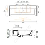 Catalano lavabo Premium 120x47