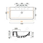 Catalano lavabo Green 100x50 Catalano lavabo Green 100x50