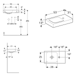 GEBERIT iCON Lavabo 53×31 cm – DESNI