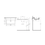 Lavabo za kupatilo Isvea Square 60x42 Lavabo za kupatilo Isvea Square 60x42